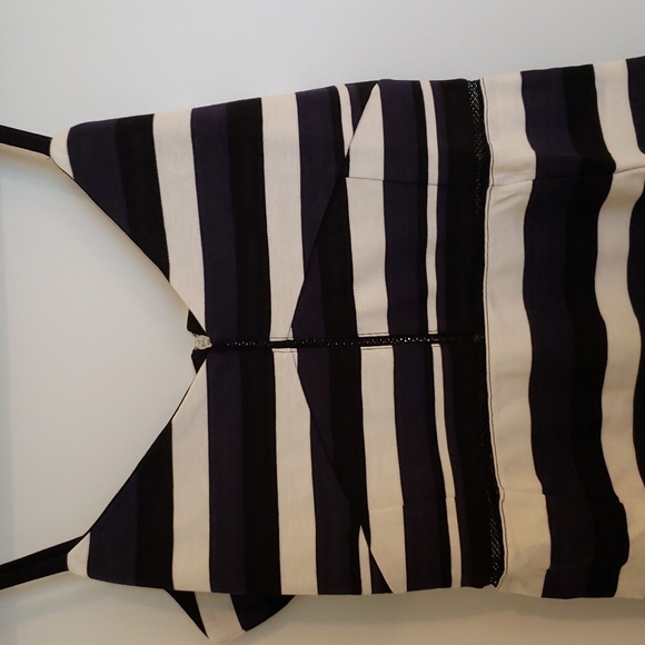 French Connection Women's Striped Bandage Dress - Size 6 - Picture 2 of 9